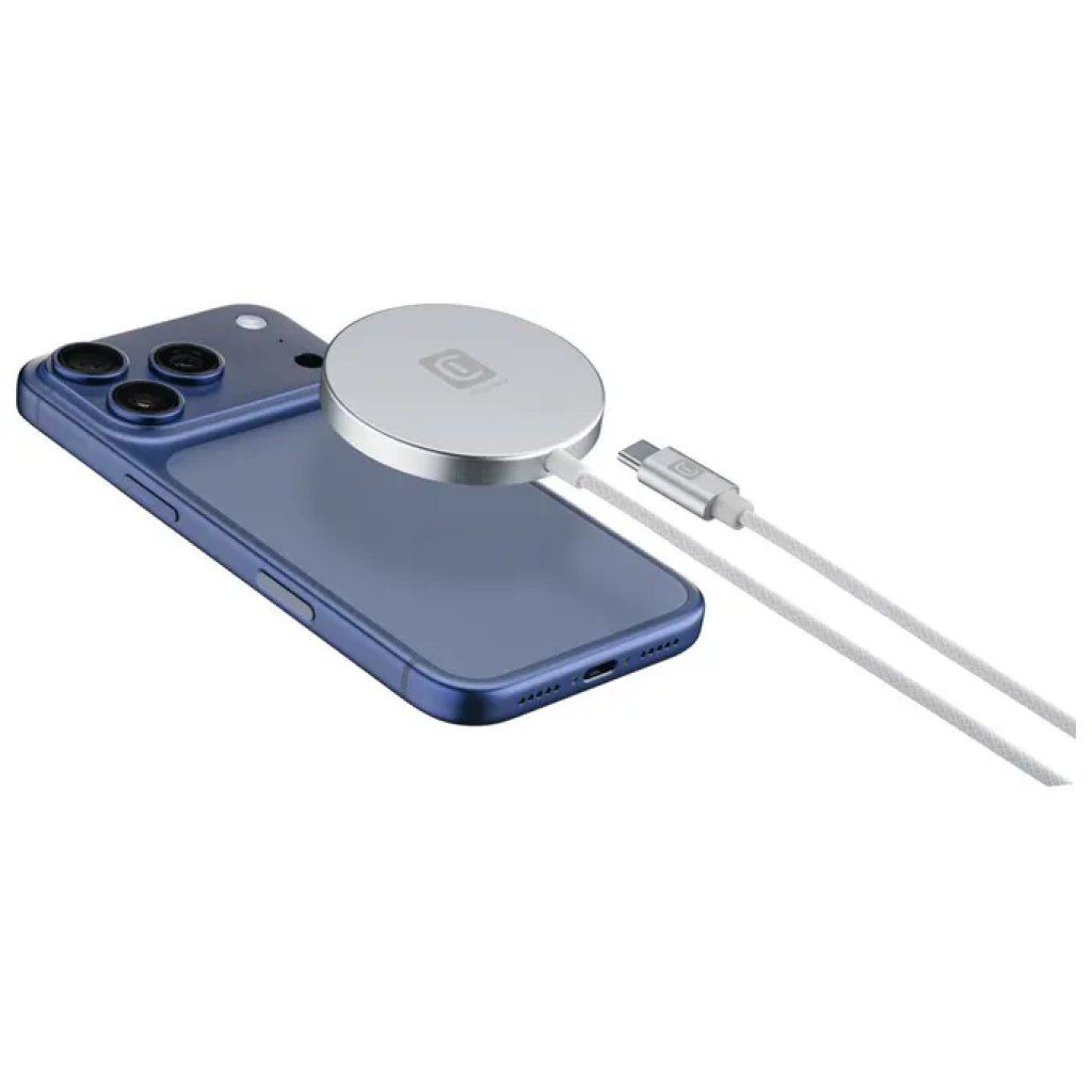 Cellularline Caricatore Wireless Magnetico Qi2.2 25W Bianco