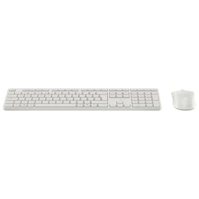 HP 495C BE1M6AA – Set Tastiera e Mouse Wireless Bianco HP 495C BE1M6AA – Set Tastiera e Mouse Wireless Bianco