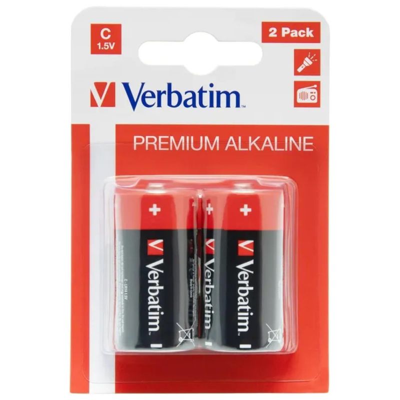 Verbatim 49922 – 2 pile alcaline C LR14, 1,5 V
