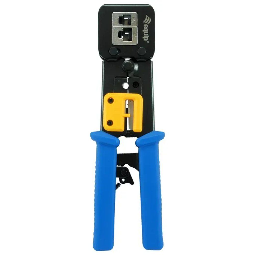 EQUIP Crimpatrice Manuale Nero, Blu e Giallo