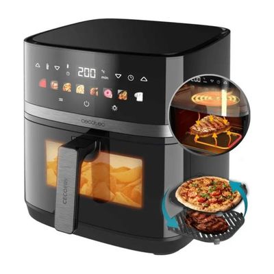 Cecotec Cecofry&Grill Duoheat 8000 – Friggitrice ad aria 8 L, 2200 W, 8 programmi, nera Cecotec Cecofry&Grill Duoheat 8000 – Friggitrice ad aria 8 L, 2200 W, 8 programmi, nera