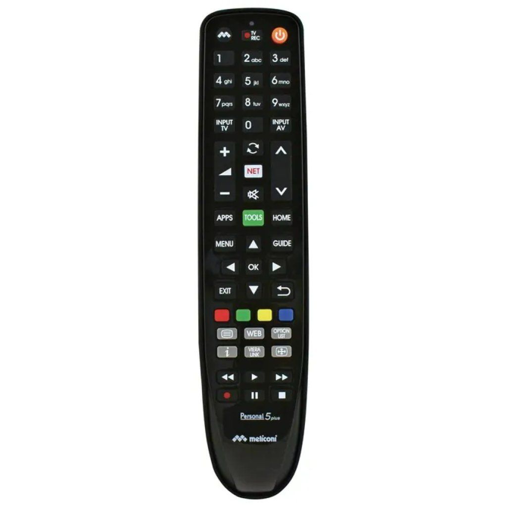 Meliconi Gumbody Personal 5+ Telecomando per TV Panasonic Nero Meliconi Gumbody Personal 5+ Telecomando per TV Panasonic Nero