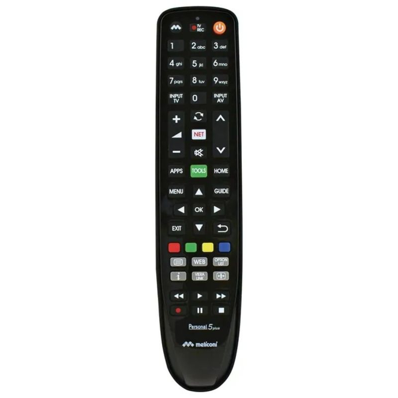 Meliconi Gumbody Personal 5+ Telecomando per TV Panasonic Nero