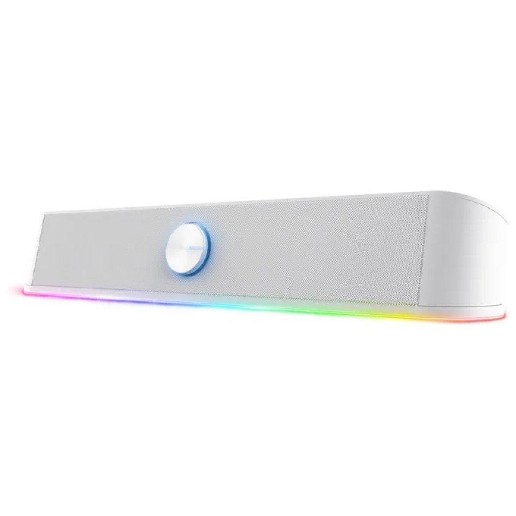 Trust GXT 619W Thorne Soundbar PC 2.0 Bianca con RGB
