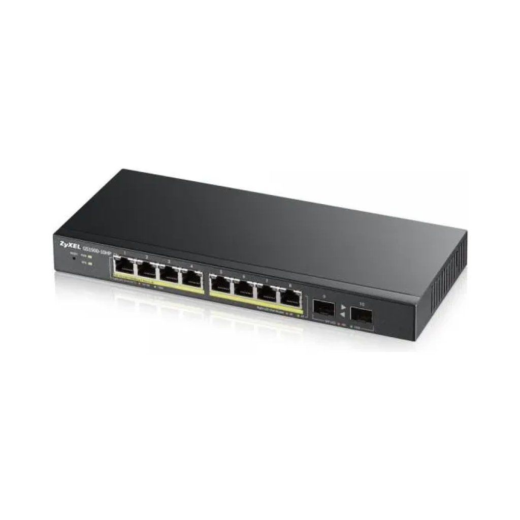 Zyxel GS1900-8HP – Switch gestito Gigabit PoE a 8 porte Zyxel GS1900-8HP – Switch gestito Gigabit PoE a 8 porte