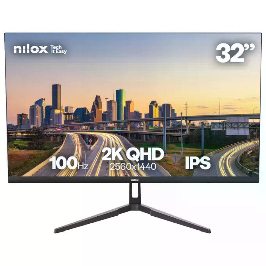 Nilox Monitor IPS 32” QHD 2560×1440, fino a 120 Hz, HDMI e DisplayPort