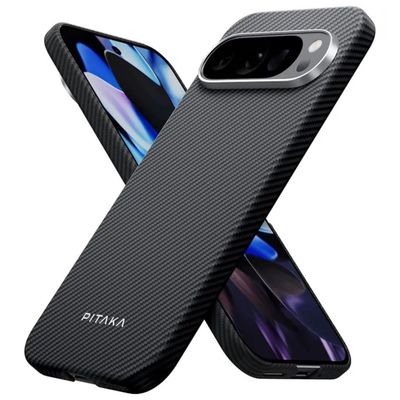 PITAKA MagEZ 5 Custodia in Fibra Aramidica per Google Pixel 9 Pro XL – Nero Grigio Twill PITAKA MagEZ 5 Custodia in Fibra Aramidica per Google Pixel 9 Pro XL – Nero Grigio Twill