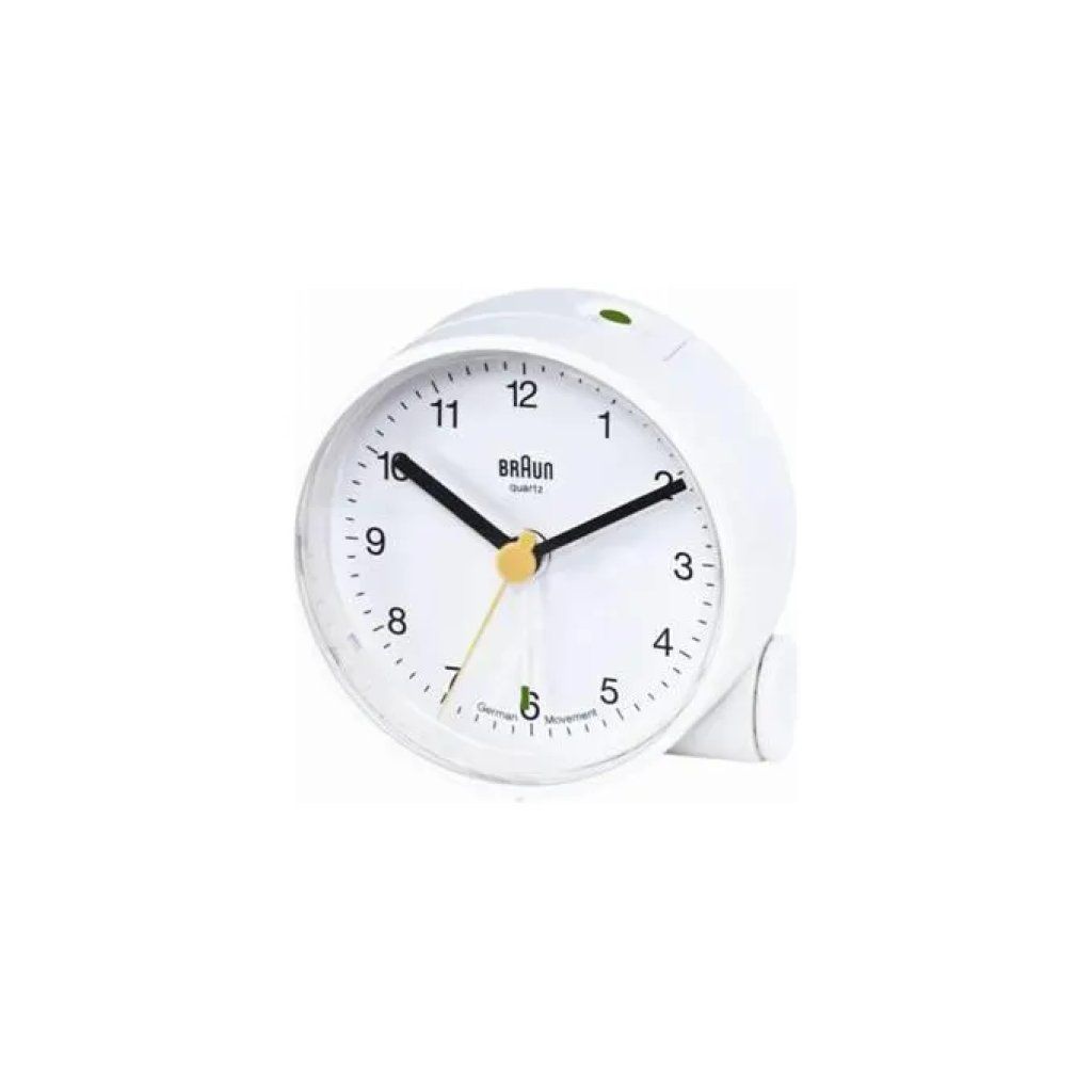 Braun BNC001 Sveglia Analogica al Quarzo Bianca