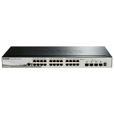 D-Link DGS-1510-28X Switch gestito L3, 24 porte Gigabit e 4 slot SFP+ 10G