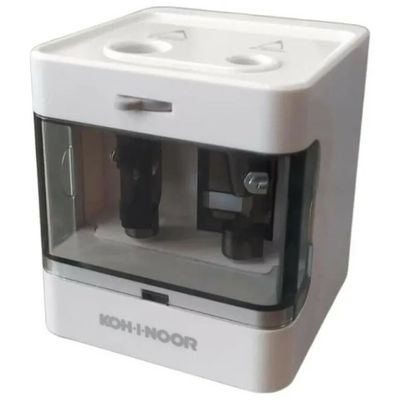 Koh-I-Noor DAS8044 Temperamatite Elettrico da Tavolo a Doppio Foro Koh-I-Noor DAS8044 Temperamatite Elettrico da Tavolo a Doppio Foro