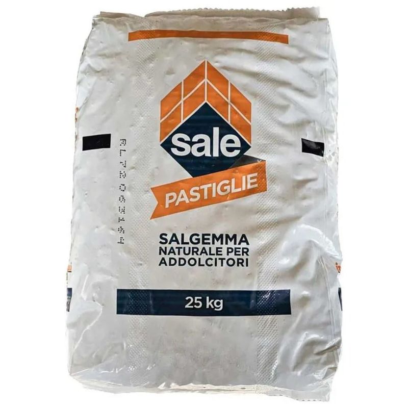 GENERICO Sale in Pastiglie per Addolcitore dell’Acqua, Sacchetto da 25 kg