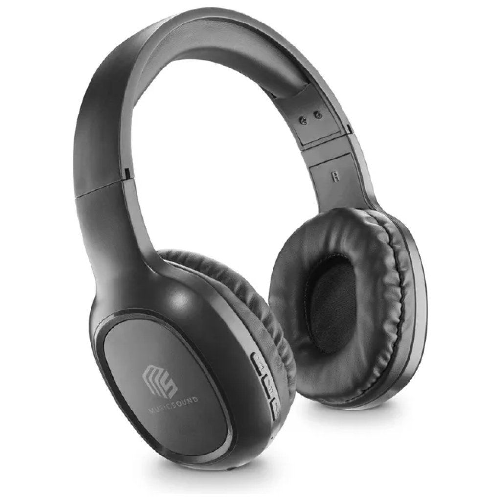 Cellularline Basic cuffie Bluetooth over-ear con microfono – nere
