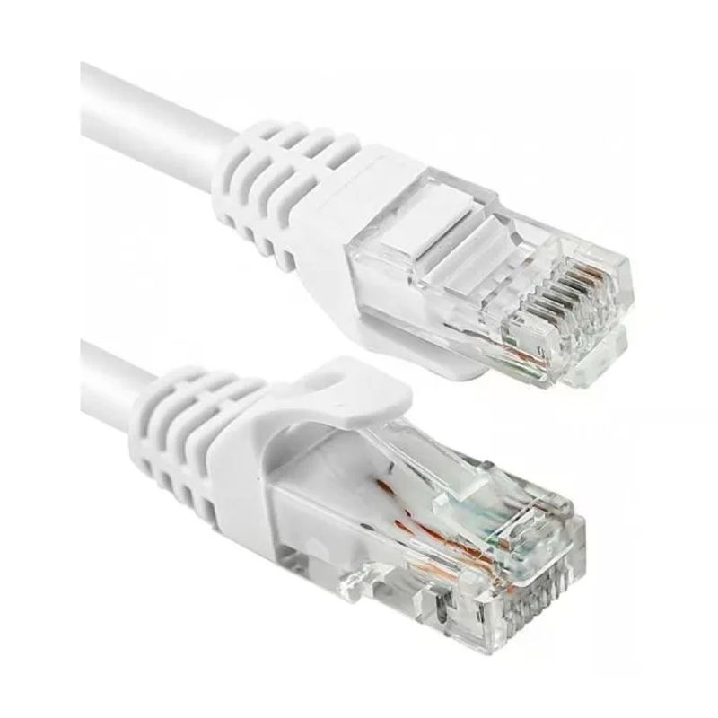 VulTech Cavo Ethernet Cat 6 UTP 5 m Bianco con RJ45