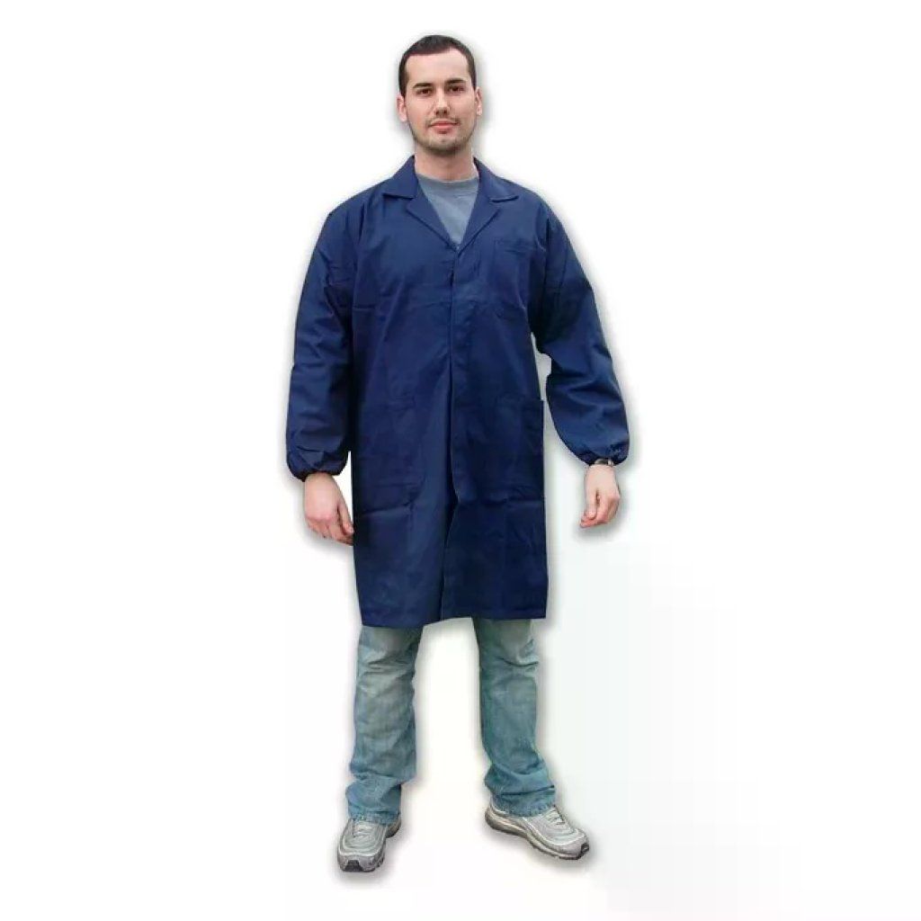 Issaline Camice da Lavoro Blu in Cotone, Taglia M