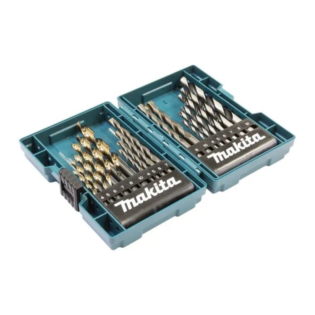 Makita B-49432 Set di 18 punte per metallo, pietra e legno