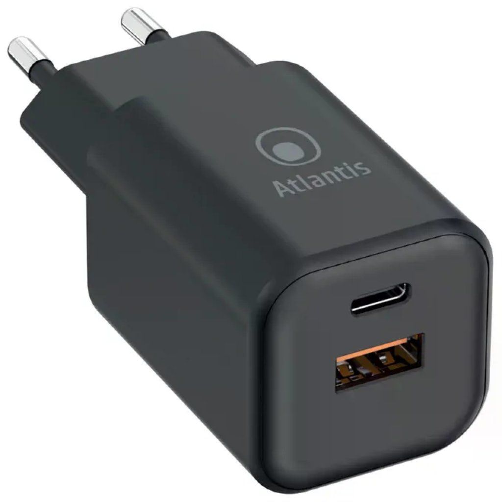 ATLANTIS Caricatore USB-C Atlantis Land GaN 65W Nero ATLANTIS Caricatore USB-C Atlantis Land GaN 65W Nero