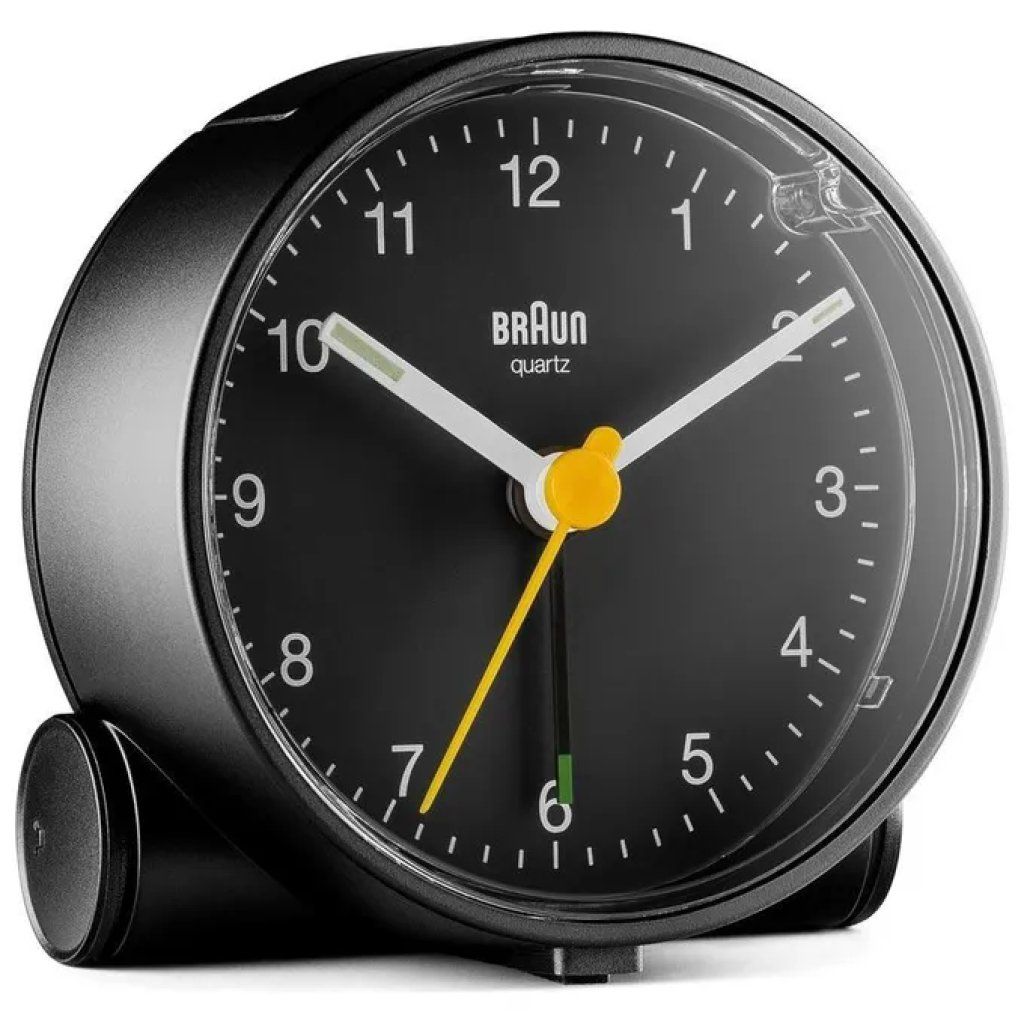 Braun BC 01 B Sveglia Analogica al Quarzo Nera Braun BC 01 B Sveglia Analogica al Quarzo Nera
