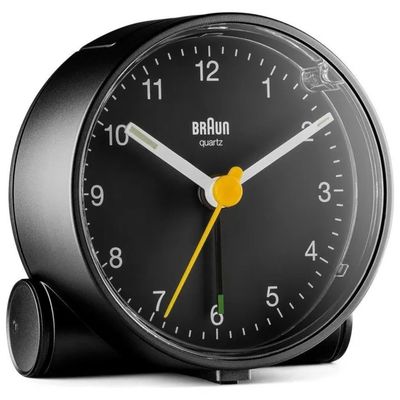 Braun BC 01 B Sveglia Analogica al Quarzo Nera