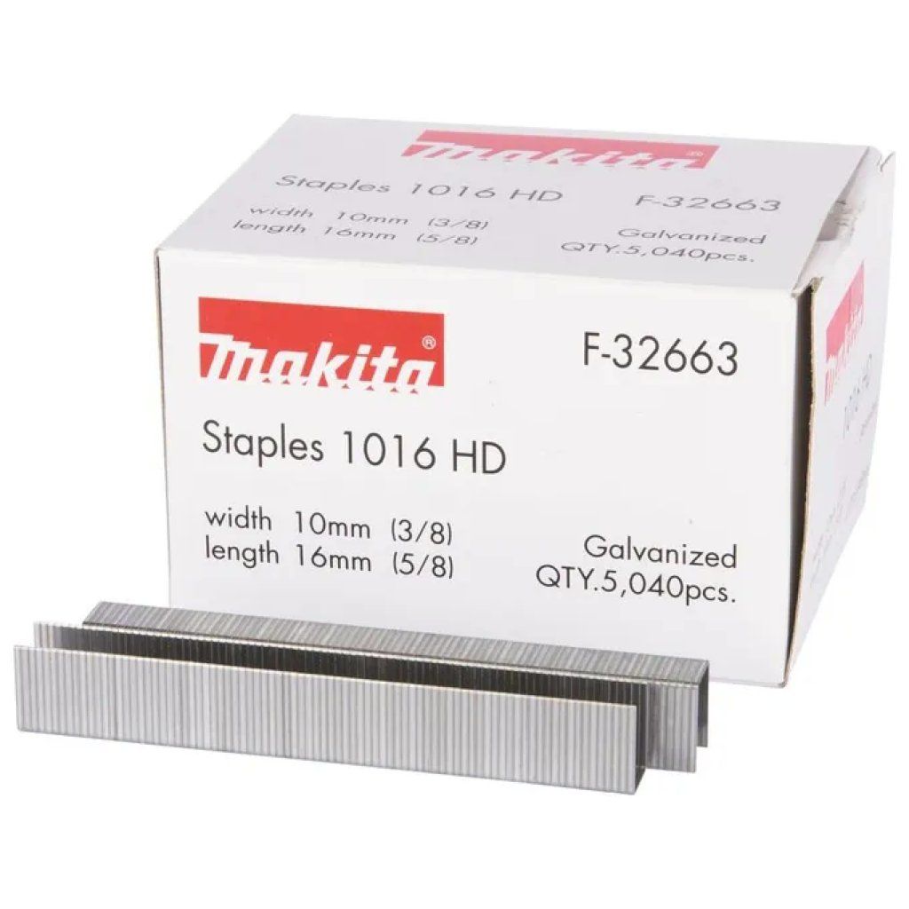 Makita F-32663 Punti Metallici Zincati 10 × 16 mm, 5.040 Pezzi