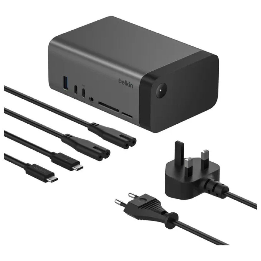 Belkin Connect INC020KQSGY Docking Station USB-C 11 porte, 8K e triplo display, grigio