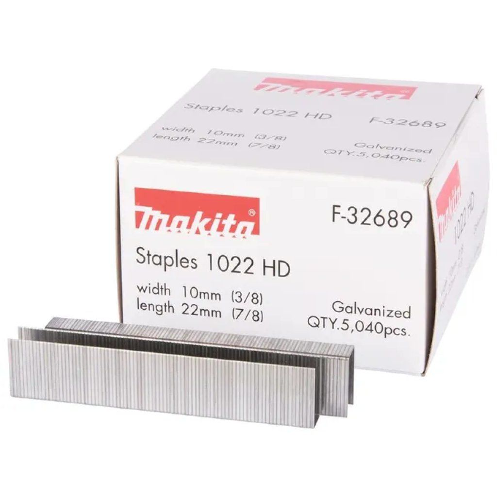 Makita F-32689 Graffette zincate 10 x 22 mm, 5.040 pezzi