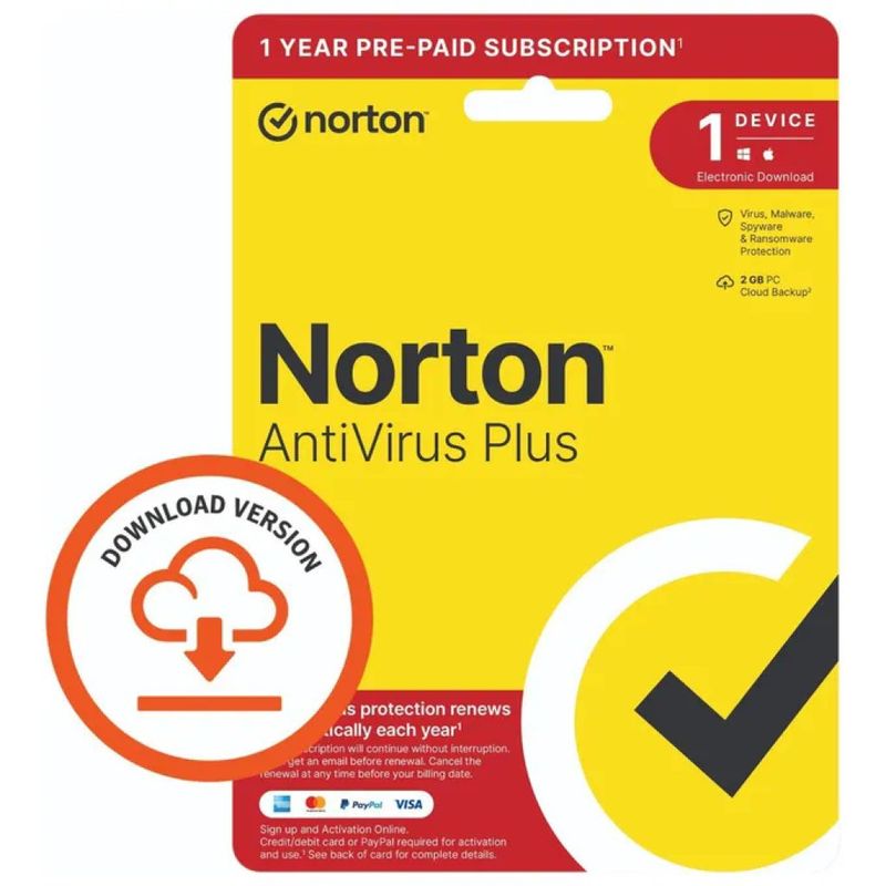 Norton Antivirus Plus 2026 – Licenza ESD per 1 dispositivo