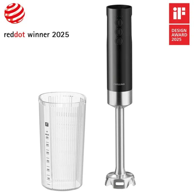Zwilling XTEND Frullatore a immersione senza fili 250 W, 3 velocità, 12 V, nero