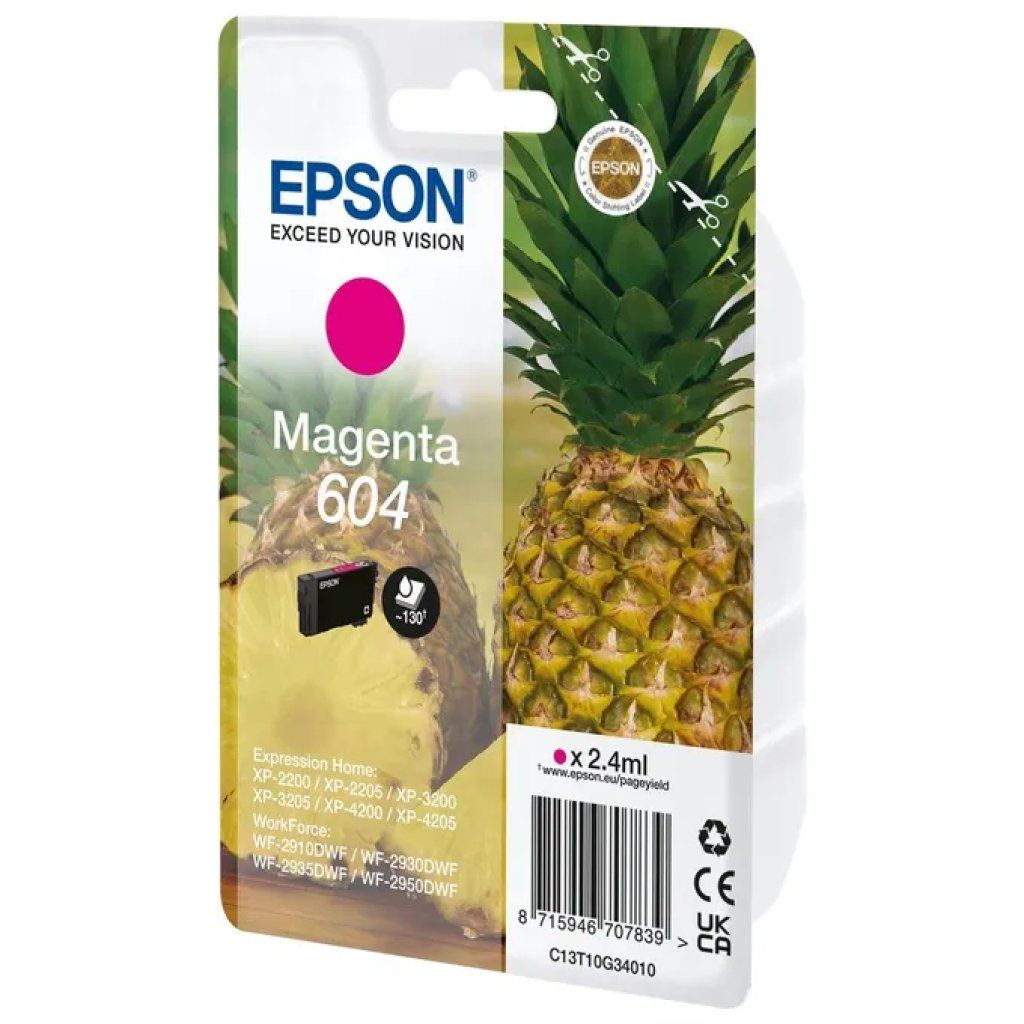 Epson 604 Cartuccia Originale Inkjet Magenta 2,4 ml