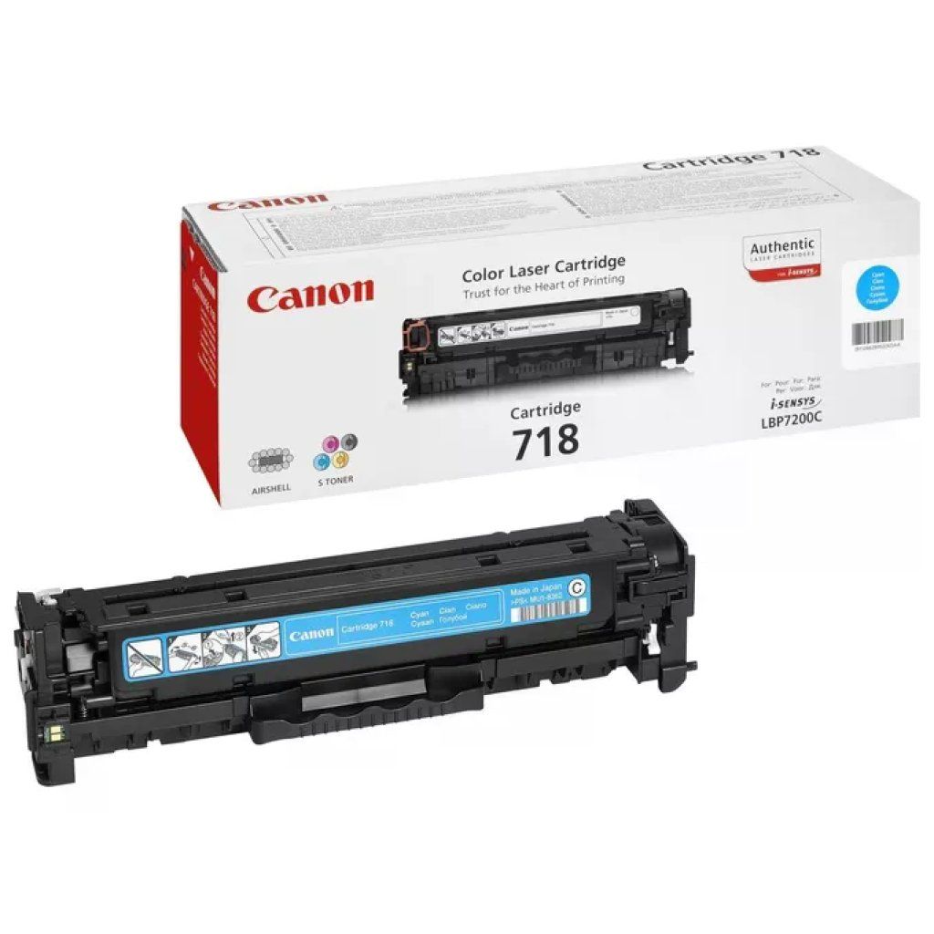 Canon CRG-718 C Toner Originale Ciano – Fino a 2.900 Pagine Canon CRG-718 C Toner Originale Ciano – Fino a 2.900 Pagine
