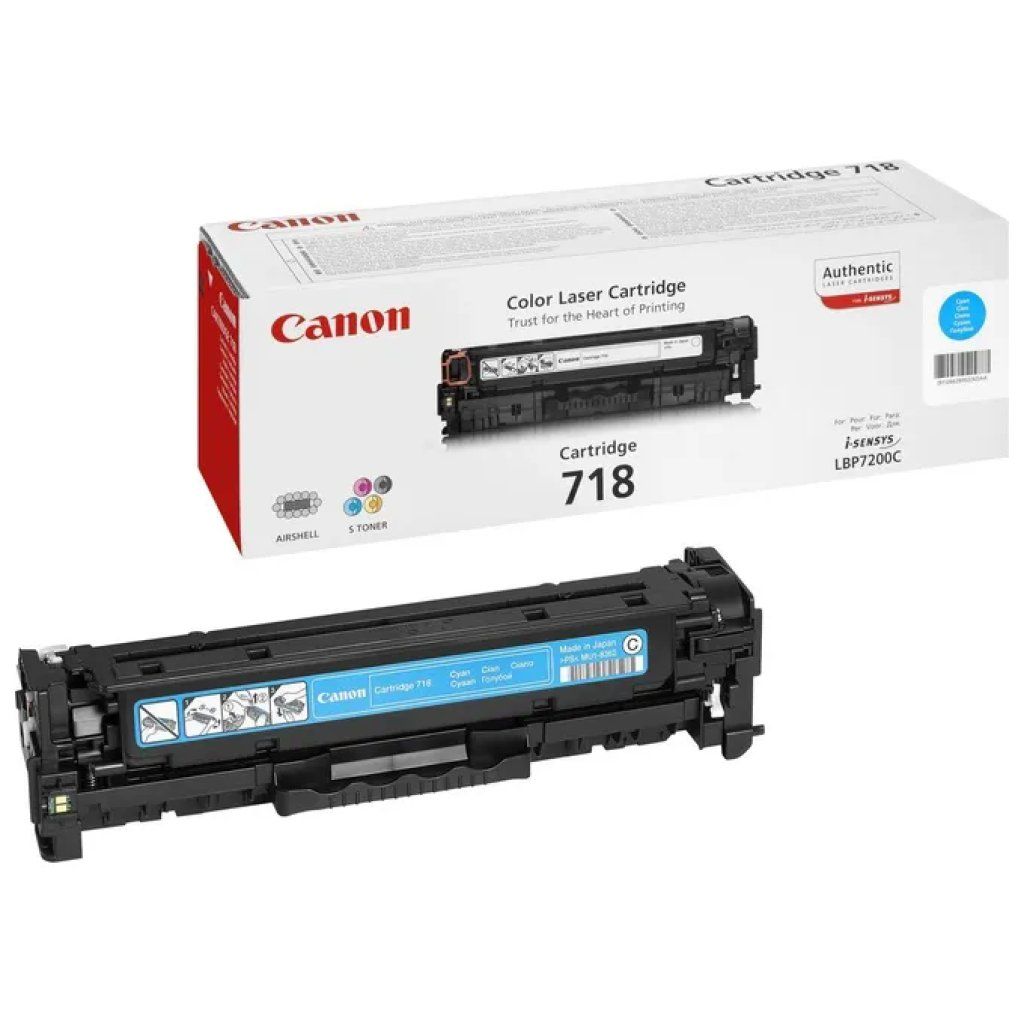 Canon CRG-718 C Toner Originale Laser Ciano 2900 Pagine per i Canon CRG-718 C Toner Originale Laser Ciano 2900 Pagine per i