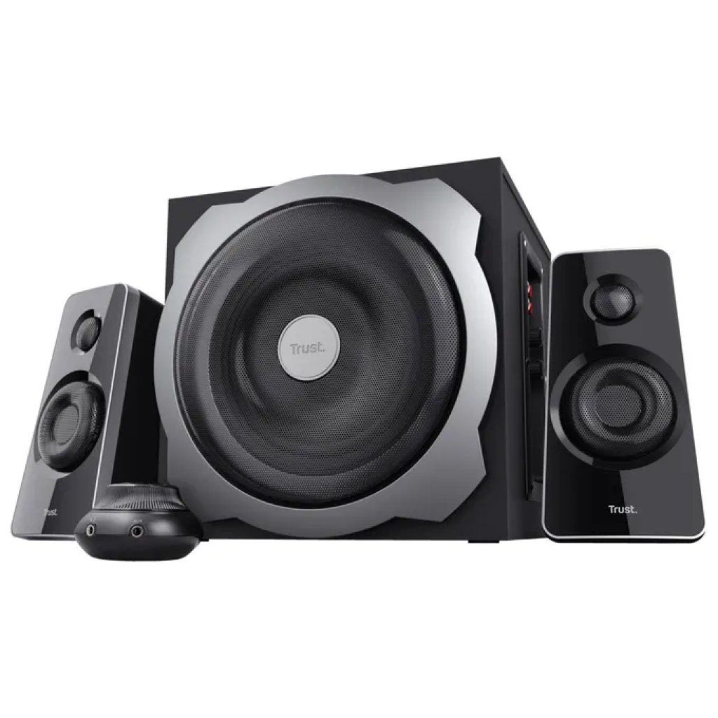 Trust Tytan 2.1 Set di Altoparlanti 60 W con Subwoofer in Legno e Telecomando