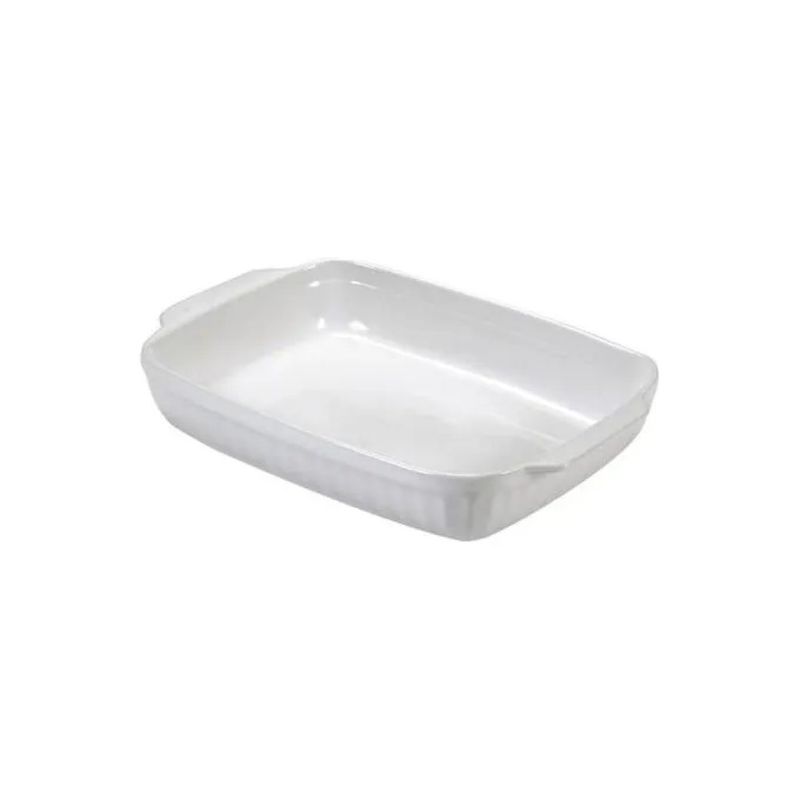 Guardini Pirofila rettangolare in ceramica bianca 30 × 18 cm