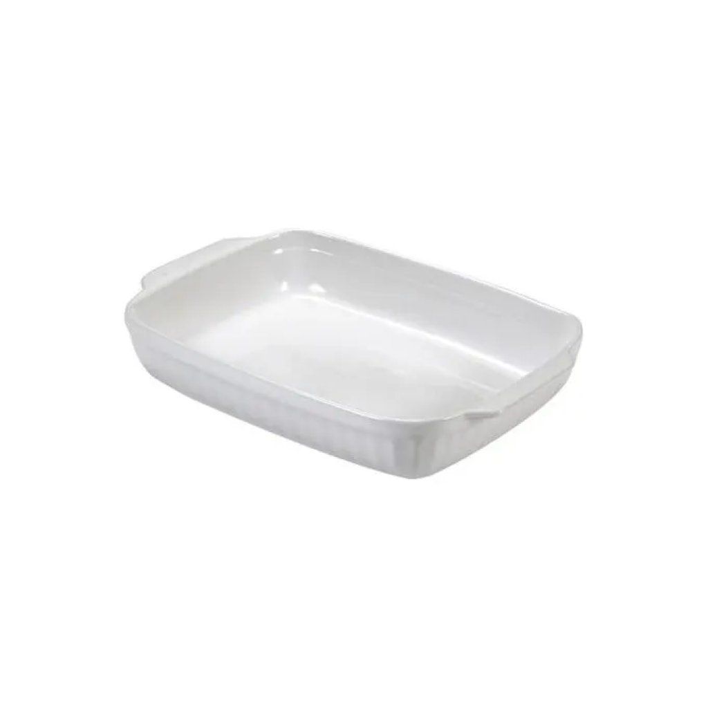 Guardini Pirofila Rettangolare in Ceramica Bianca 30 x 18 cm