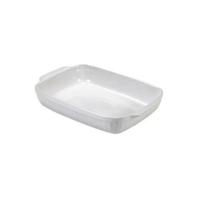 Guardini Pirofila Rettangolare in Ceramica Bianca 30 x 18 cm