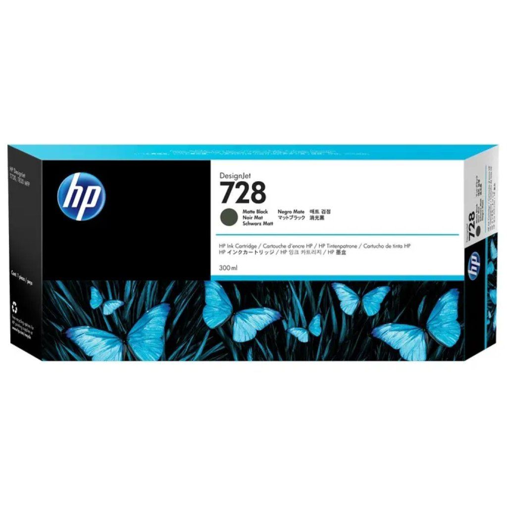 HP Cartuccia originale HP 728 DesignJet Nero Opaco 300 ml