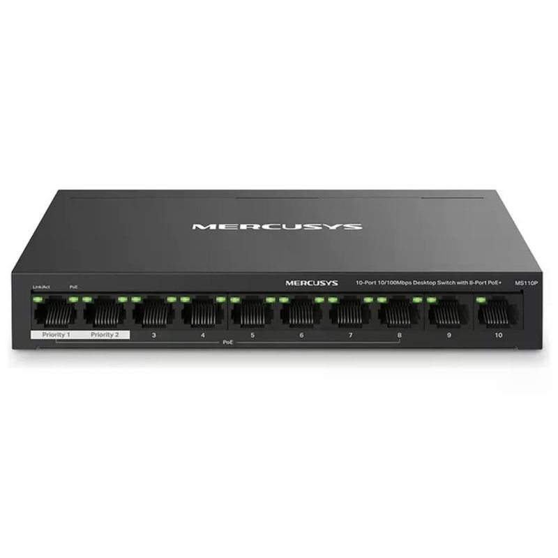 Mercusys MS110P Switch Fast Ethernet PoE+ a 10 Porte