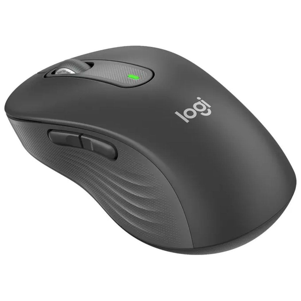 Logitech Signature M650 L Mouse Wireless Bluetooth, 2000 DPI, 5 tasti, Grafite