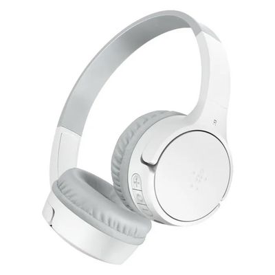 Belkin SoundForm Mini AUD002btWTV3 – Cuffie wireless per bambini, Bluetooth 5.3, 30 ore, bianco Belkin SoundForm Mini AUD002btWTV3 – Cuffie wireless per bambini, Bluetooth 5.3, 30 ore, bianco