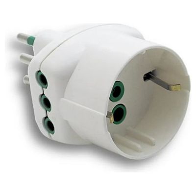 FANTON 82240 Adattatore Triplo 16A con Schuko e 2 Prese Bipasso FANTON 82240 Adattatore Triplo 16A con Schuko e 2 Prese Bipasso