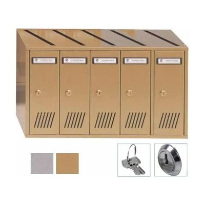 Silmec SC7V Casellario Postale Verticale in Lamiera Zincata 5 Scomparti con Serratura e Apertura Silmec SC7V Casellario Postale Verticale in Lamiera Zincata 5 Scomparti con Serratura e Apertura