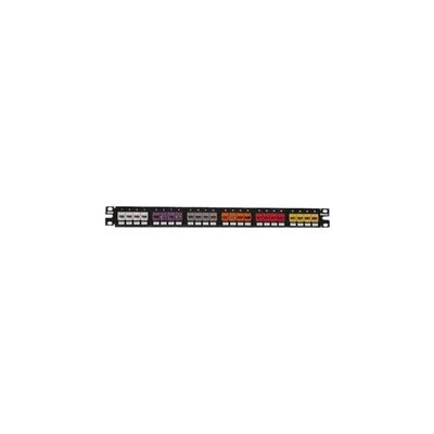 Panduit CPP24FMWBLY – Pannello di permutazione 24 porte RJ45, 1U, nero