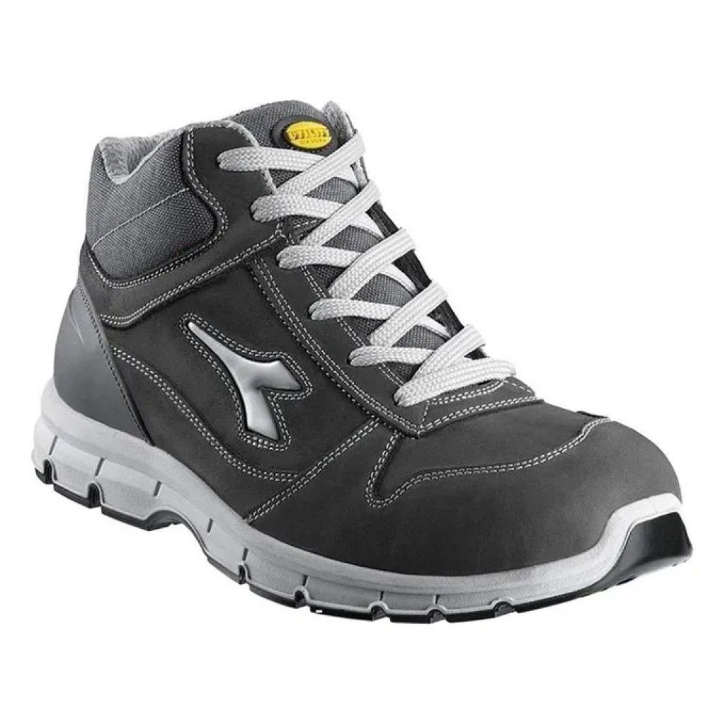 Diadora Utility Run II High S3 SRC ESD – Scarpa da lavoro alta, grigia, taglia 41