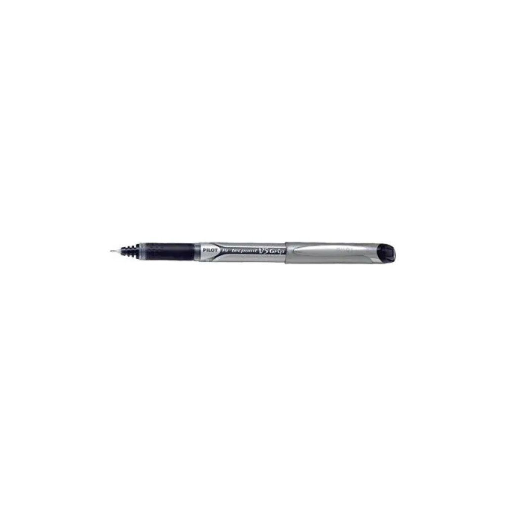 PILOT Hi-Tecpoint V5 Grip Roller a Inchiostro Liquido, Punta 0,3 mm, Nero, Confezione da 12