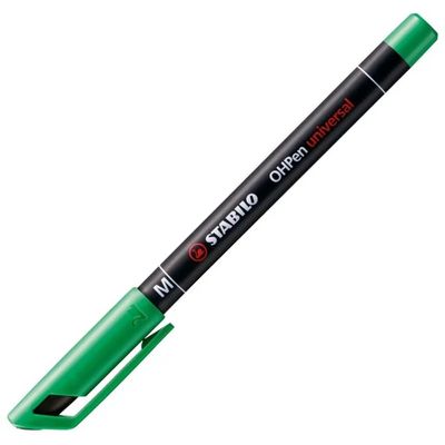 STABILO OHPen Universal Marcatore Permanente Verde, Punta Media 1 mm
