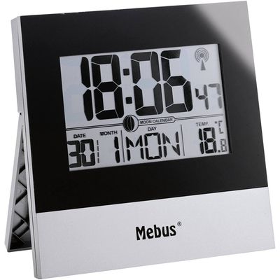 Mebus 41787 Orologio Digitale Radiocontrollato da Parete