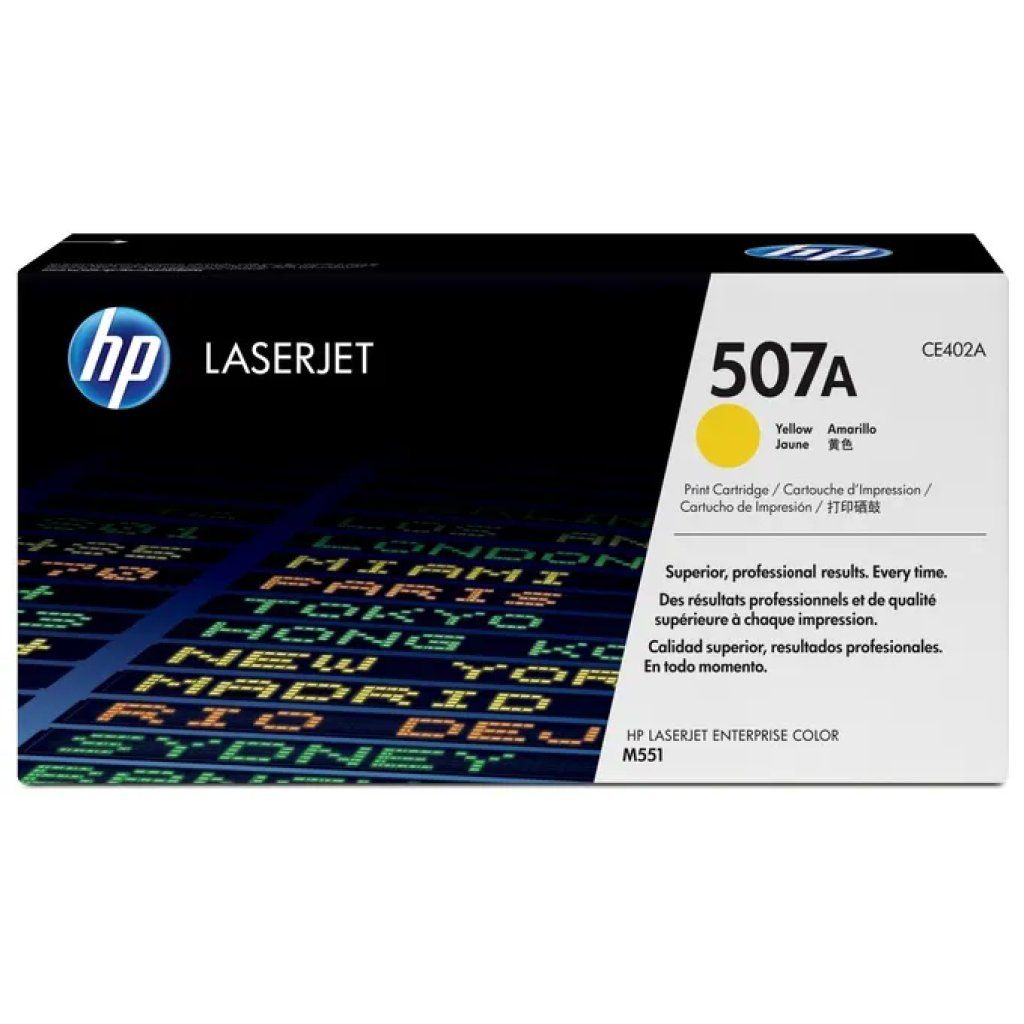 HP 507A CE402A Toner Originale Giallo per LaserJet HP 507A CE402A Toner Originale Giallo per LaserJet