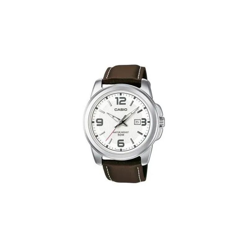 Casio MTP-1314PL-7AVEF Orologio Uomo con Cinturino in Pelle Marrone