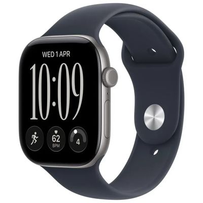 Apple Watch Series 12 GPS 42 mm Grigio Siderale, cinturino Sport Blu Marino M-L Apple Watch Series 12 GPS 42 mm Grigio Siderale, cinturino Sport Blu Marino M-L
