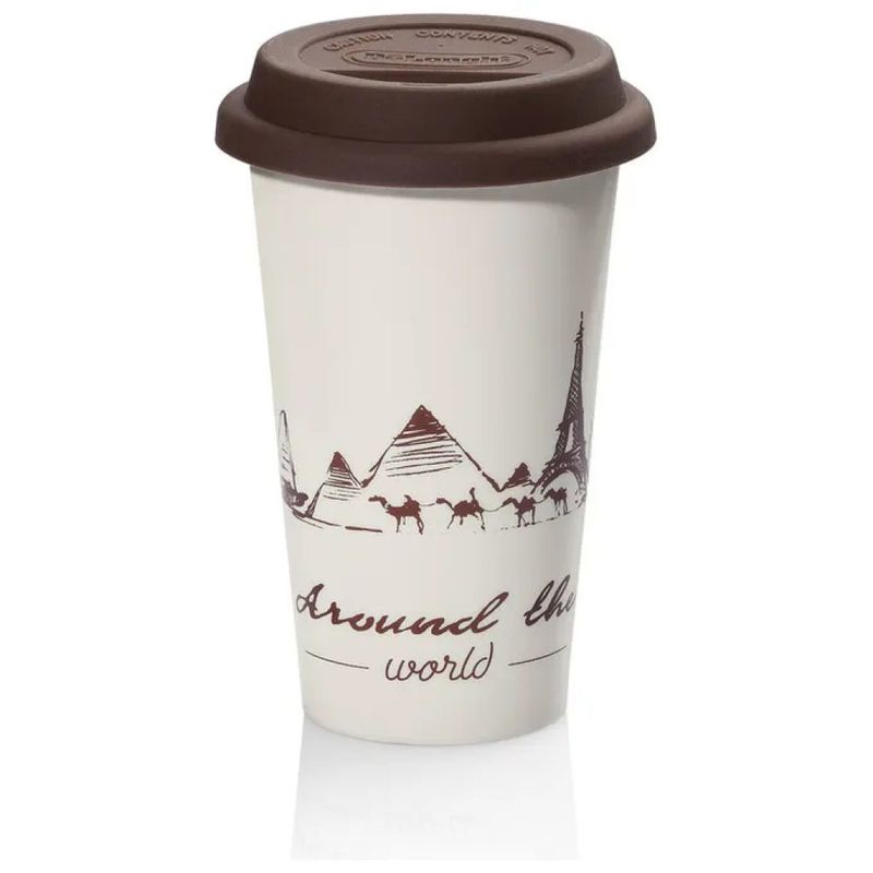 DELONGHI De’Longhi DLSC057 Globetrotter – Tazza termica in ceramica 350 ml DELONGHI De’Longhi DLSC057 Globetrotter – Tazza termica in ceramica 350 ml