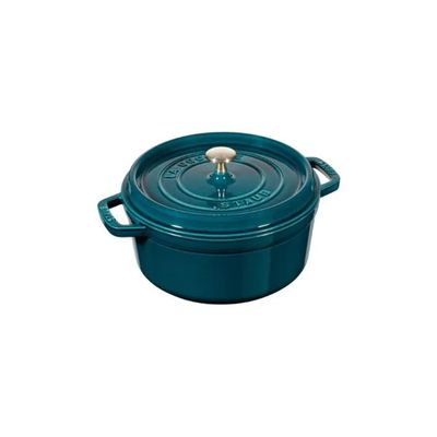 Staub Cocotte rotonda in ghisa smaltata, 24 cm, 3,8 L, blu